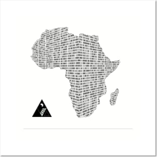 BINARY AFRICA by AfreeKA -1 Posters and Art